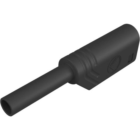 FICHE BANANE MÂLE DE SÉCURITÉ Ø DE LA BROCHE: 2 MM SKS HIRSCHMANN MST S WS 30 AU 975090700 NOIR 1 PC(S) (1/2)