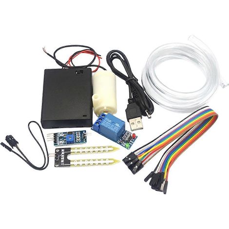 Kit de module d'irrigation automatique à monter soi-même, module d'arrosage automatique, détection de l'humidité du sol, pompage automatique de l'eau (1/4)