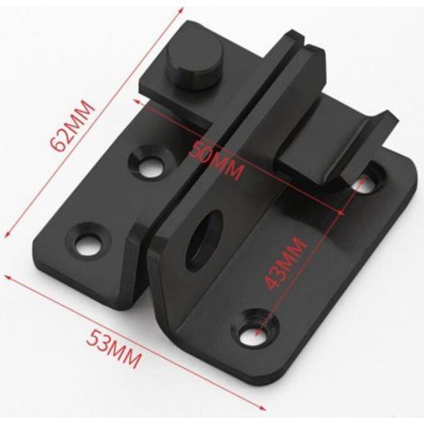 Loquet Coulissante - Acier Inoxydable - Pour Porte Volet Portail Abri De Jardin Garage Salle De Bain Fenêtre - 1 Pièce (1/5)