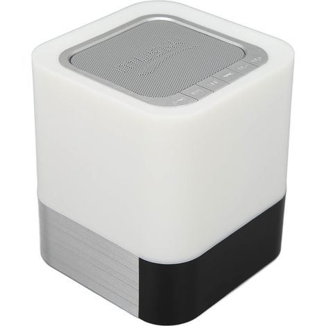 Tragbarer, kabelloser Bluetooth-Lautsprecher mit Nachtlicht, Subwoofer, Touch-Bedienelementen und USB-Schnittstelle (1/5)