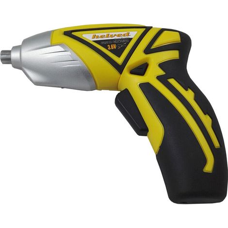 Lupex Shop - Mini avvitatore a batteria con testa snodabile 3,6V- 44 inserti helved con impugnatura morbida - EG10430 (1/4)