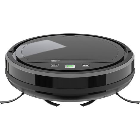 3-in-1 Smart-Saugroboter für Zuhause mit App- und Fernbedienung, Super-Saugkraft 2500 Pa, 2500 mAh Akku, schwarzes ABS, für Flächen bis zu 150 m² (1/5)