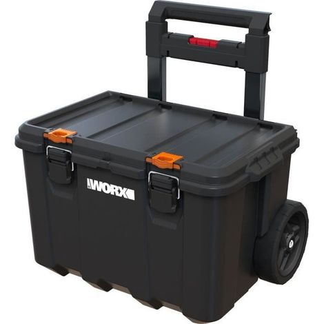 Modulares System 3 in 1 - WORW BY KETER - STACK N ROLL - 48 x 39 x 69,5 cm - Schwarz (1/3)