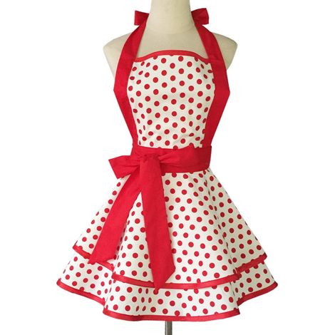 Hübsche Baumwollschürzen im Retro-Stil für Damen und Mädchen, Küchenschürze zum Backen, ideales Geschenk für eine Mutter..//.