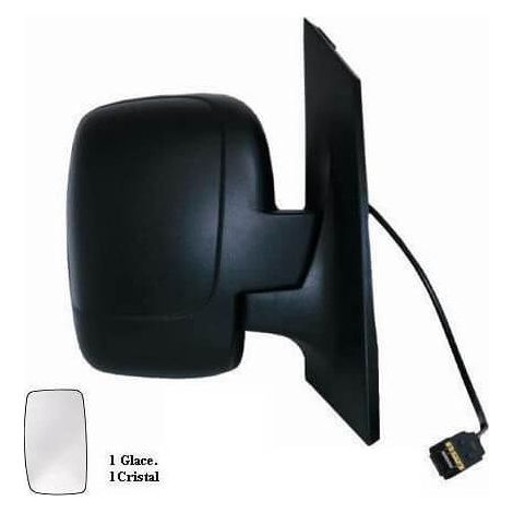 Rétroviseur électrique droit noir 1 glace chauffant avec sonde Peugeot Expert 2006-2016