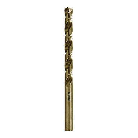 Punte elicoidali al cobalto HSS-Co 5 RUKO da 3,5 mm, confezione da 10 unità autocentranti. (1/2)