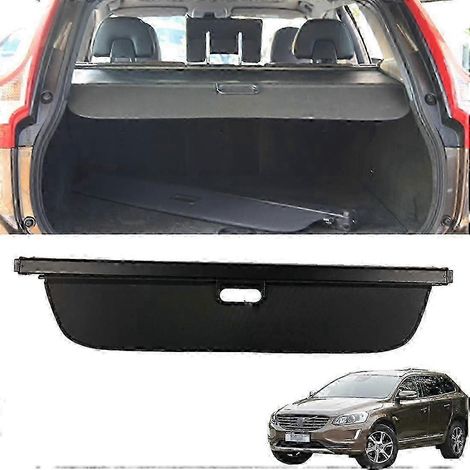 Ausziehbare Gepäckraumabdeckung für den Kofferraum, kompatibel mit Volvo XC60 2013, Sichtschutz-Sonnenblenden, sicherer Stauraum (1/5)