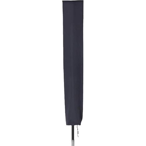 Housse de Parasol, Housse de Protection pour Parasol de Jardin, Anti-UV, Anti-Vent, Étanche, Tissu Oxford 600D Parasol Couverture de Parasol - 153 x 30 x 30 cm (noir) (1/5)