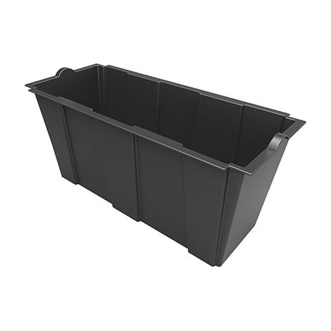VASO FIORIERA SEPARE BAMA  PP NERO CM 79X35 H.CM 37