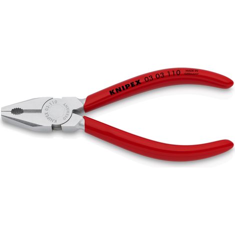 KNIPEX 03 03 110 Mini-Kombizange mit Kunststoff überzogen verchromt 110 mm (1/5)