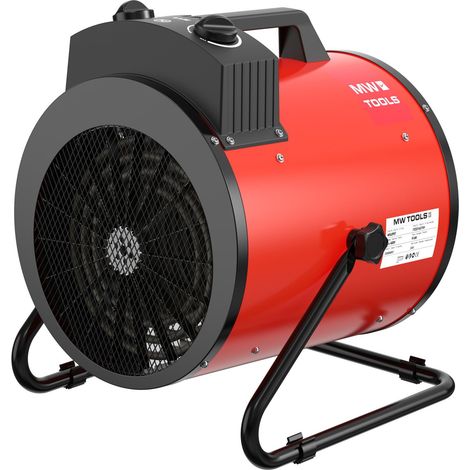 Chauffage électrique soufflant 9 kW – 3 x 400 V - Thermostat et inclinaison réglable - Portable - IP24 MW Tools WEL09ST (1/5)