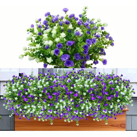 6 Bouquets De Fleurs Artificielles De Camélia À Eucalyptus Texture Claire Adaptés À Divers Scénarios De Décoration Plante Artificielle Exterieur Fleurs Artificielles Fausse Plante Exterieur (1/5)