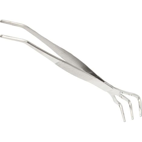Râteau à Racines, Pince à Racines 2 en 1 21 cm/8,3 Pouces Râteau à Racines Pince Acier Inoxydable Outil ameublir Sol avec poignée Ergonomique pour Jardinage, bonsaï, Plantation (1/5)