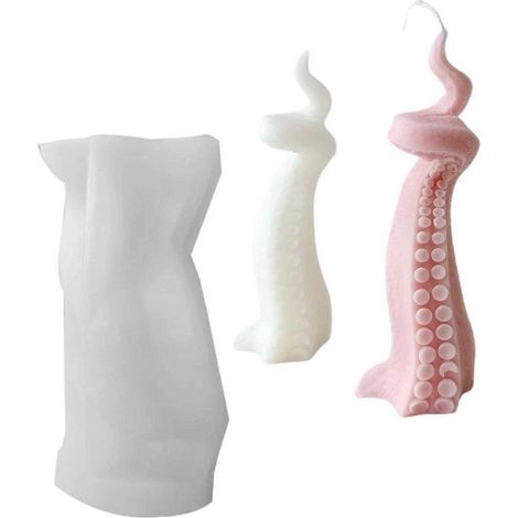 Moules à bougies en silicone sur le thème des créatures marines, moules en résine sur le thème de l'océan (1/5)