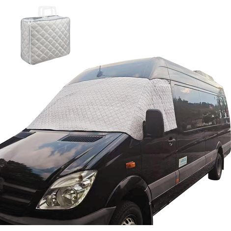 Pare-brise pour Mercedes-Benz Vito III W447 2014-2024 - Accessoire de véhicule monochromatique argenté anti UV/givre/glace,for Mercedes Vito III W447 2014-2024 (1/5)