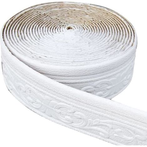 SABIR-Frise murale autocollante 10 m x 8 cm x 5 mm, plinthe de plafond, ligne anti-collision étanche (1/4)