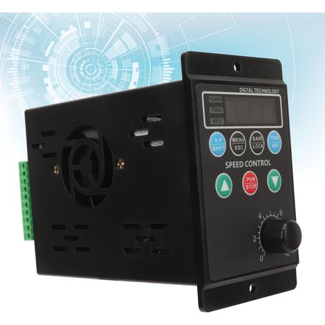Variateur de fréquence AC220V/0,75kW, convertisseur monophasé vers triphasé pour la commande de vitesse du moteur de broche. (1/5)