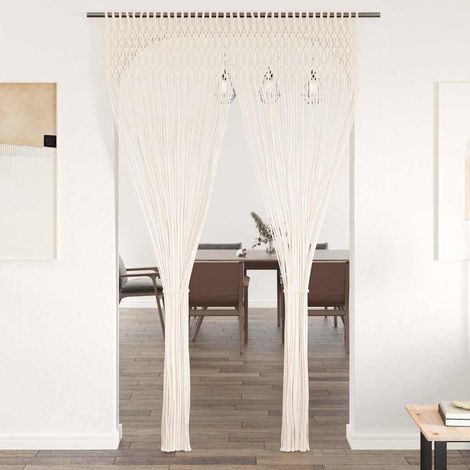 Rideau en macramé 140x240 cm Coton (1/5)