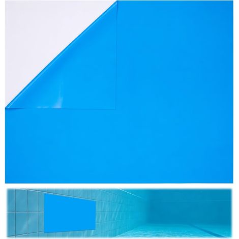 Pièce Réparation pour Liner Piscine 125x85cm, Kit de Réparation PVC Autocollant Extra Large pour Piscines Gonflables Flotteurs Trampolines Tentes et Matelas Gonflables (Bleu) (1/5)