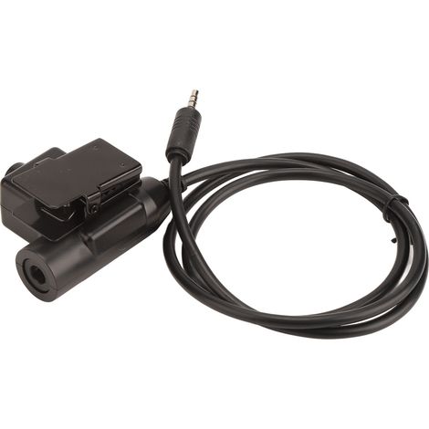 Adaptateur PTT U94 professionnel et très flexible pour casque audio avec interface audio 3,5 mm et téléphone portable (1/5)