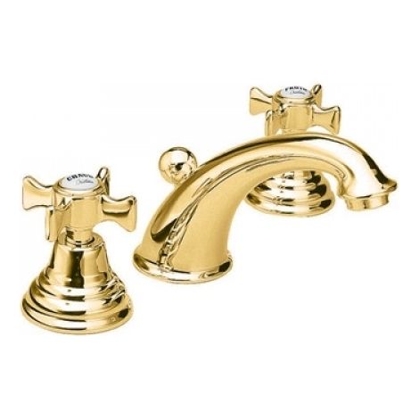 Robinet mélangeur lavabo 3 trous CHAMBORD Doré - Cristina Ondyna CH11352 (1/3)