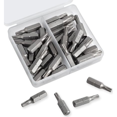 Lot de 30 embouts Torx T20, 25 mm, pour tournevis électriques et outils de réparation électronique (1/5)