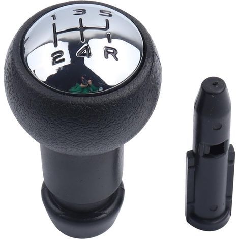Pommeau levier vitesses manuel à 5 vitesses compatible avec Peugeot 106 107 207 301 307 308 407 408 508 3008 1007 Citroën C2 C3 C4