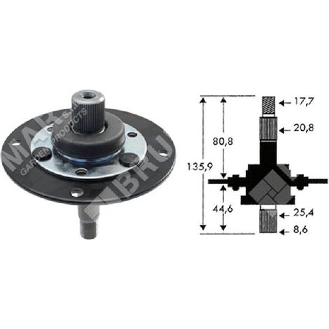 Portalama per trattorini MTD - CUB CADET - TORO - YARD-MAN 753-05319 - ex 917-0906A - 717-0906/A COMPATIBILE - 023184