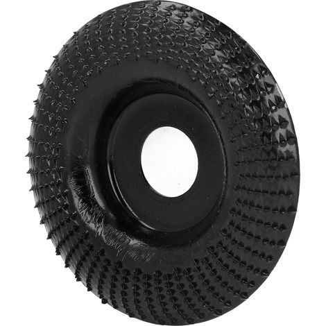 Holzschnitzscheibe, Schleif- und Formscheibe aus Edelstahl für Winkelschleifer, 22 mm, Schwarz (1/5)