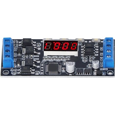 Module Minuterie Déclencheur 2 Voies Multifonction Noir Interrupteur Temporisé Réglable DC7-30V (1/5)