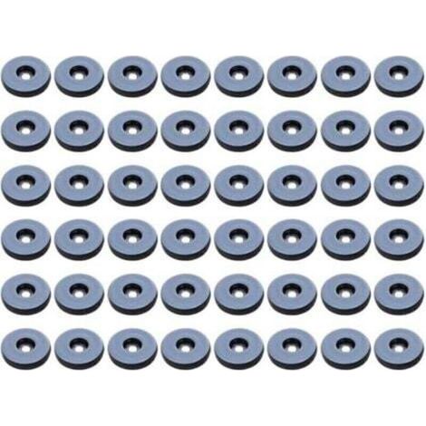 25 mm patins Meubles,Lot de 48 patins de meubles ronds en téflon,Anti-vibration Patins Glisseurs pour Meubles(Ronde) (1/4)