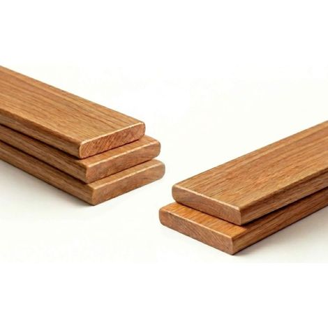 Lot de 5 lattes pour sommier et lit  70 cm - 700x53x8 mm  Bois hêtre durable - 7 plis