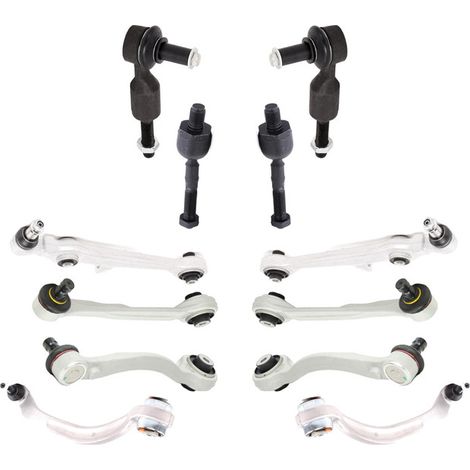 KIT BRACCIO OSCILLANTE 12 PEZZI COMPATIBILE CON SKODA SUPERB I (3U4) 1.9 TDI / Kit Sospensione Completo OE/OEM / Bracci Oscillanti + Testine Sterzo / Sostituzione Diretta OEM