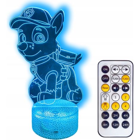 Paw Patrol Rocky 3D LED-Nachtlampe + Fernbedienung (1/5)