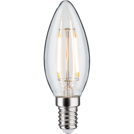 Paulmann 28683 LED filamento a Candela 2,6 Watt Lampadina Chiaro 2700 K Bianco Caldo E14, 2.6 W (1/5)