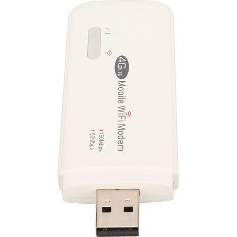 Modem WiFi 4G avec emplacement pour carte SIM, 150 Mbps, Plug and Play, compatible avec 10 utilisateurs, routeur LTE sans fil pour tablette, ordinateur portable et téléphone. (1/5)