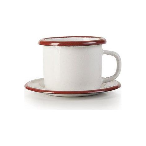 Ibili Vintage Tasse und Untertasse Bordeaux 5 cm