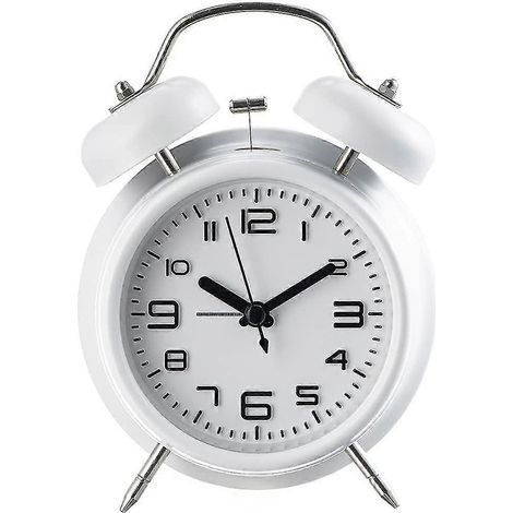 Loud Alarm Clock, Silent and Non-Ticking Double Alarm