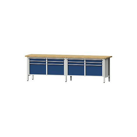 ANKE Banco da lavoro con larghezza 2800 mm struttura modulare