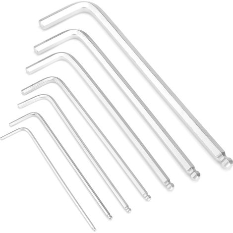 7-teiliges Set verlängerter Kugelkopf-Innensechskantschlüssel (L-Schlüssel) – Professionelles Reparaturset – Handwerkzeug (1/5)