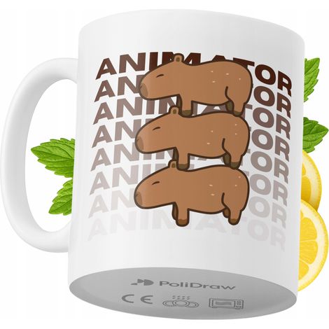 Mug humoristique pour animateur, avec un texte amusant et un design graphique original. Idéal pour les anniversaires, les fêtes et les occasions spéciales. Mug premium pour la maison, le bureau et le  (1/5)