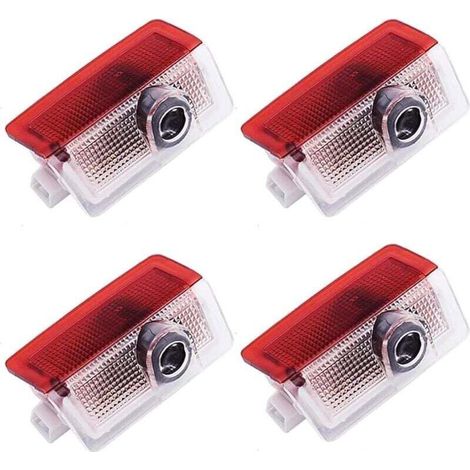 Projecteur de logo LED pour portière de voiture Mercedes Benz, lot de 4, éclairage de dessous de caisse, éclairage LED de bienvenue, éclairage d'entrée, accessoires compatibles pour A B C E M G AMG ER (1/4)