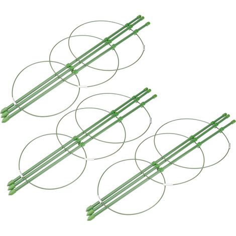 3 Stück Rankhilfen aus Eisen 45cm für Kletterpflanzen Garten