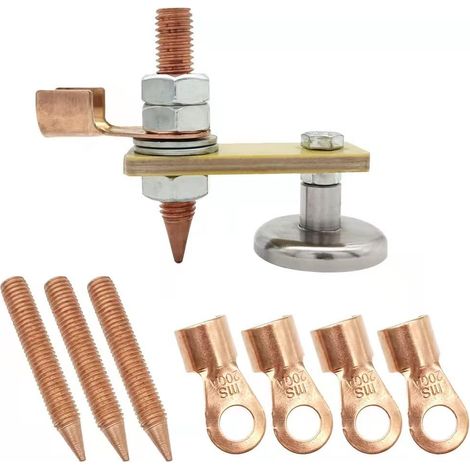 Réglable Tête D'aimant de Soudage Pince de Masse Magnétique Avec Panneau Lsolant Épaissir de 4.7mm Outils D'accessoires de Soudage pour Soudage