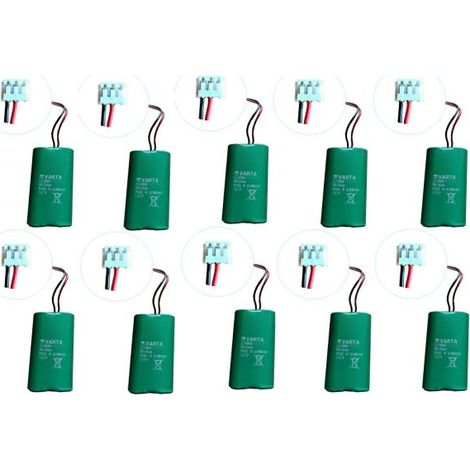 Hcb Varta 10 pezzi pacco batteria allarme antifurto litio compatibile 6V 2Ah 2/CRAA