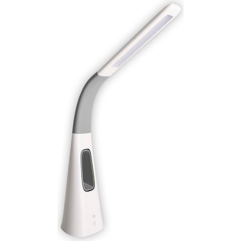 Lampe de bureau LED avec ventilateur sans pales, tactile et dimmable, blanc, 40 cm - PANGIVO (1/5)