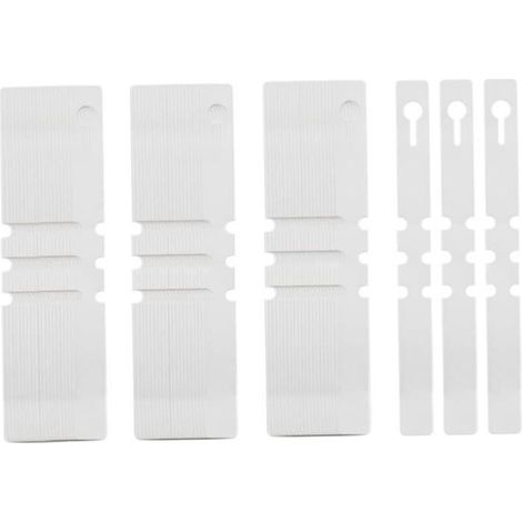 Plastic Tree Tags - Fixing Loops - White - 200 Pieces