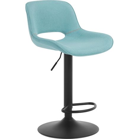 WOLTU 1x Sgabello da bar cucina alto girevole regolabile poggiapiedi Chicago - Blu
