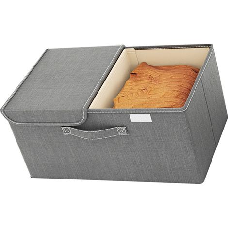 Große Box aus Vliesstoff mit Doppeltüren für Kleidung, Spielzeug und Unterwäsche (1/5)