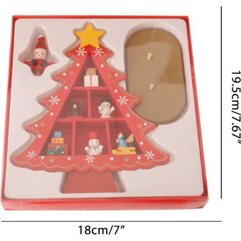 Décorations de Noël en bois à faire soi-même : idées de décorations pour une fête à thème, bricolage, bureau, accessoires de décoration, cadeaux de Noël (1/5)
